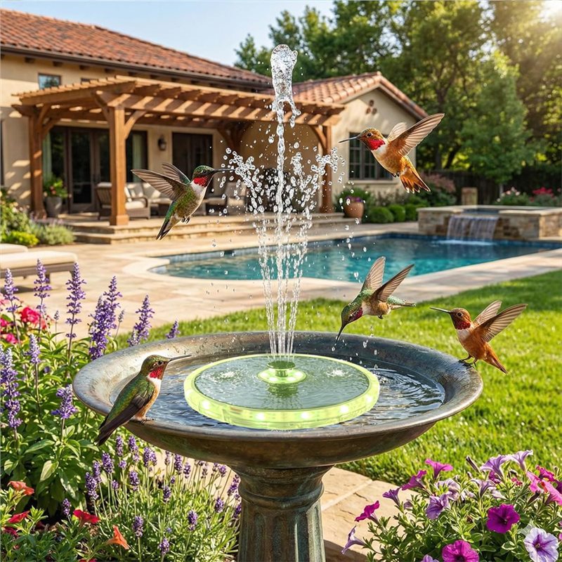 AT43-Floating Fountain Solar P - Floating Solar Fountain Water Pump ulasan dan harga