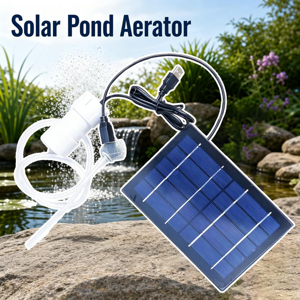 Solar Air Pump Aquarium Oxygen - Solar Pond Aerator Oxygen Pump ulasan dan harga