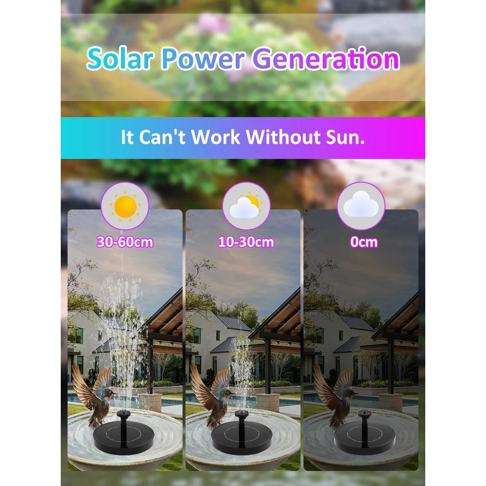 Solar Fountain Pump – Floating - Floating Solar Fountain Water Pump ulasan dan harga