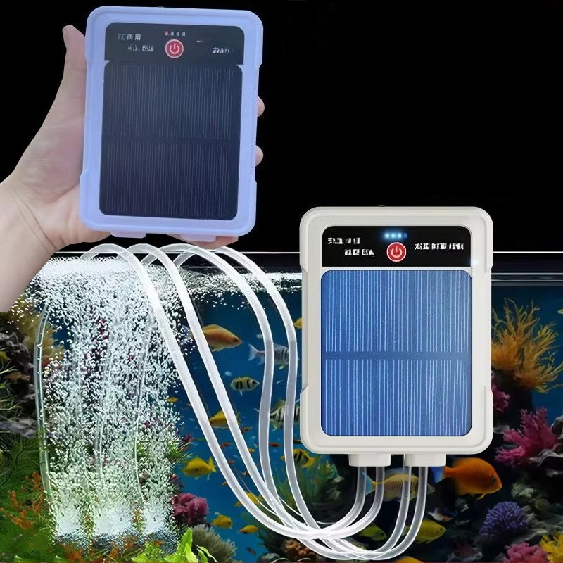 Plug in Charging Fish Tank Oxy - Solar Pond Aerator Oxygen Pump ulasan dan harga