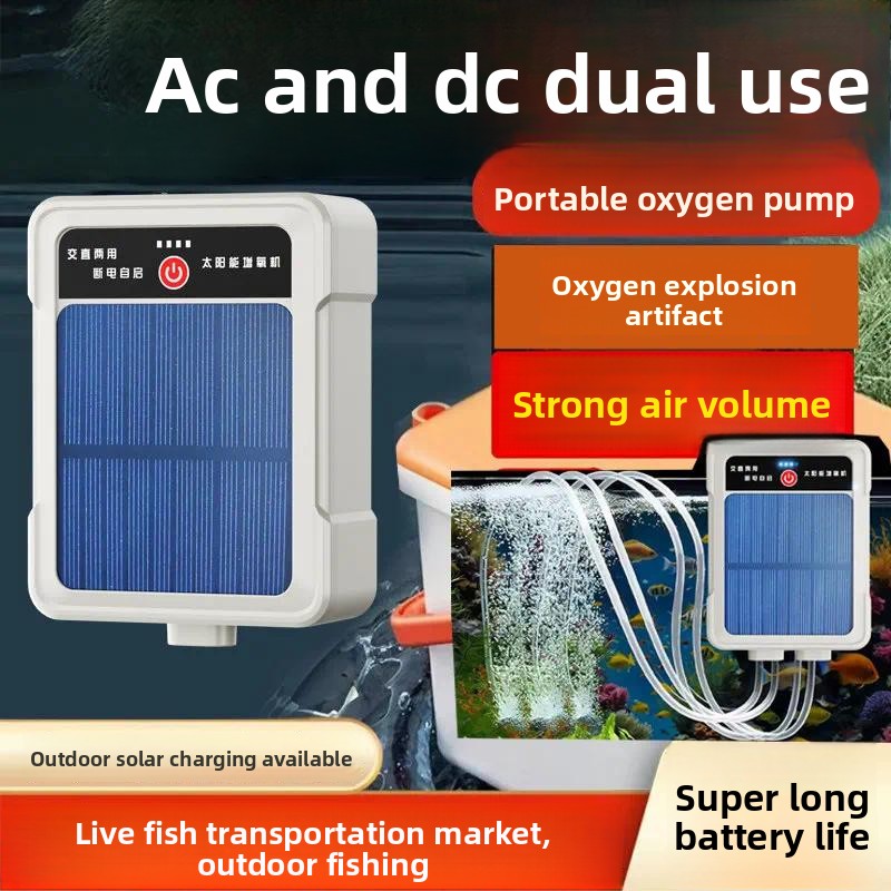 Plug in Charging Fish Tank Oxy - Solar Pond Aerator Oxygen Pump ulasan dan harga