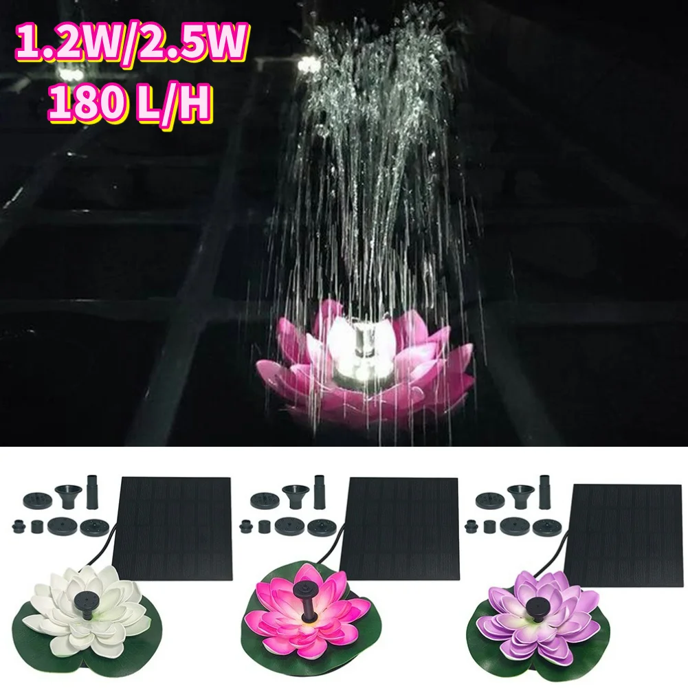 Lotus Shape Floating Garden Fo - Floating Solar Fountain Water Pump ulasan dan harga