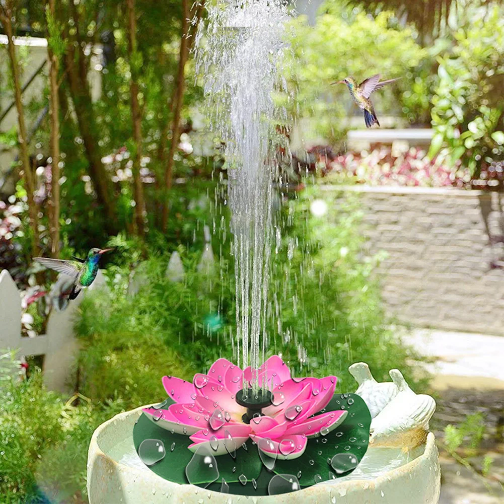 Lotus Shape Floating Garden Fo - Floating Solar Fountain Water Pump ulasan dan harga