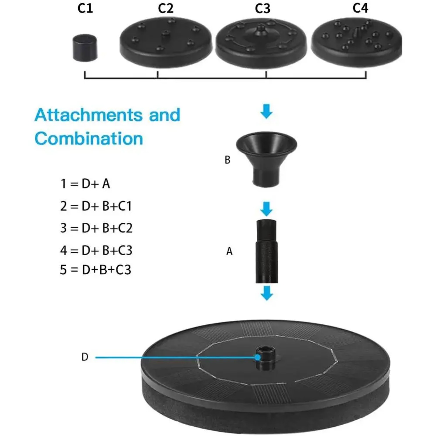 Solar Fountain Pump Kit with 8 - Floating Solar Fountain Water Pump ulasan dan harga