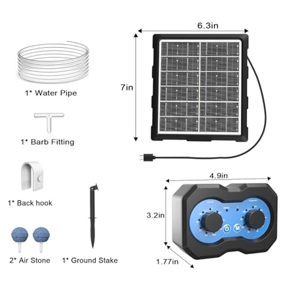 Solar Pond Oxygenator 3W 6V So - Solar Pond Aerator Oxygen Pump ulasan dan harga