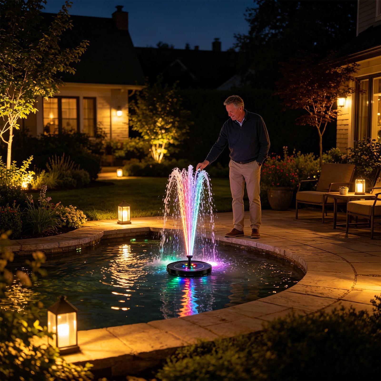 Floating Solar Bird Bath Fount - Floating Solar Fountain Water Pump ulasan dan harga