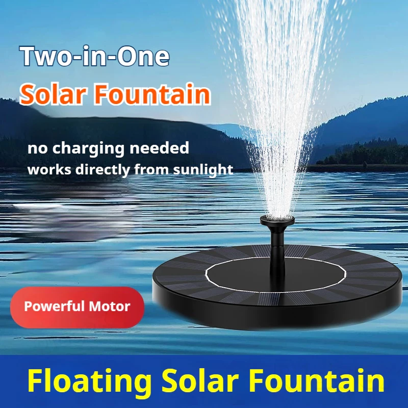 Solar Power Water Pump with LE - Floating Solar Fountain Water Pump ulasan dan harga