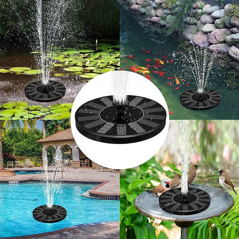Solar Power Water Pump with LE - Floating Solar Fountain Water Pump ulasan dan harga