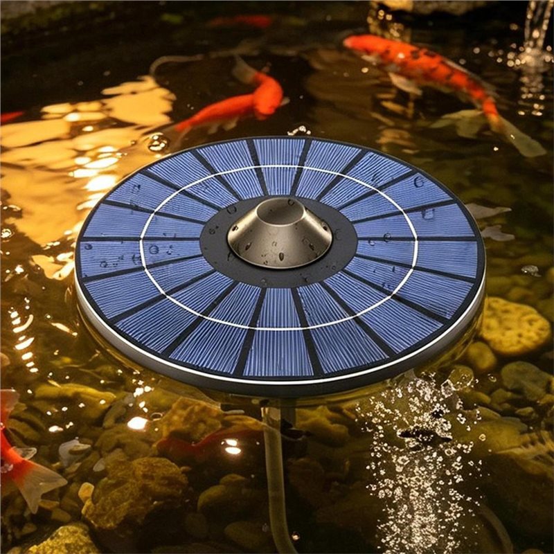 A84E-Fish Tank Oxygenator Sola - Solar Pond Aerator Oxygen Pump ulasan dan harga